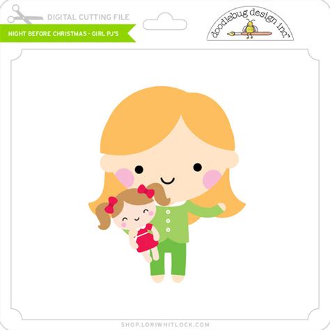 Night Before Christmas Girl Sleeping Lori Whitlocks Svg Shop