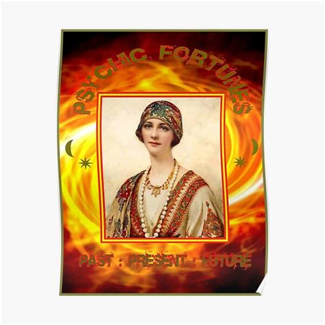 P Ster Psychic Fortunes Vintage Gypsy Fortune Teller Print De