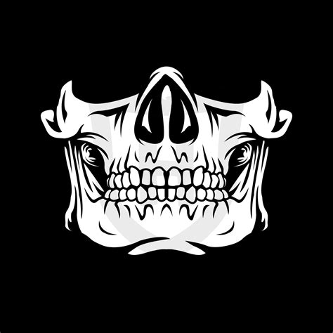 Skull Face Mask Svg Skull Mask Skeleton Mask Funny Face Etsy