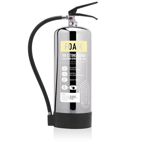 Contempo Stainless Steel Foam Fire Extinguishers Zoro UK