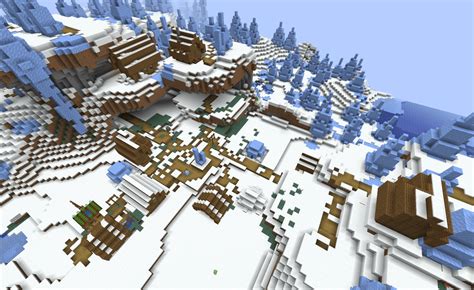 [18w50a] Ice Spikes tundra village : Minecraft