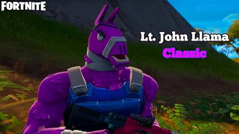 New Lt John Llama Classic Style Skin Gameplay Fortnite Battle Pass