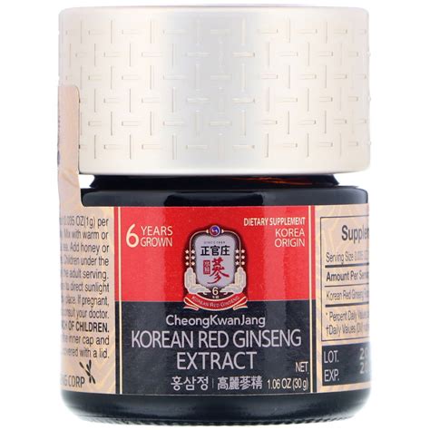 Cheong Kwan Jang Extrato De Ginseng Vermelho Coreano 1 06 Oz 30 G