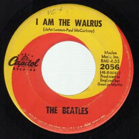 Hello Goodbye I Am The Walrus Us Original De The Beatles 45t X 1 Chez Recordsale Ref