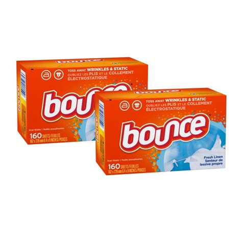 Bounce Fresh Linen Scent Dryer Sheet Count Pack