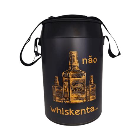 Cooler Térmico o Mundo da Vodkas Preto Personalizado 22 Litros Para