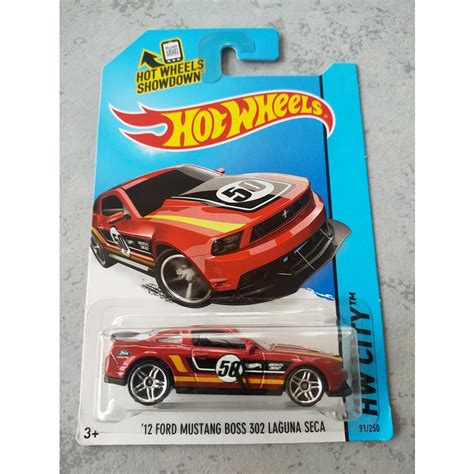 Ford Mustang Boss Custom Laguna Seca Hot Wheels Shopee Malaysia