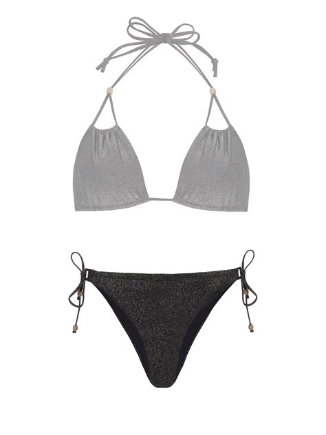 Czarne figi Bikini Błyszczące i Eleganckie Sklep Miss Lou