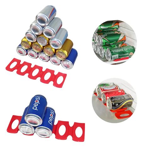 Beverage Can Organizer Holder Silicone Stacker Cans Fridge Mat