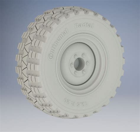 Stl File Mercedes Benz Unimog Wheel Tire 1・template To Download And