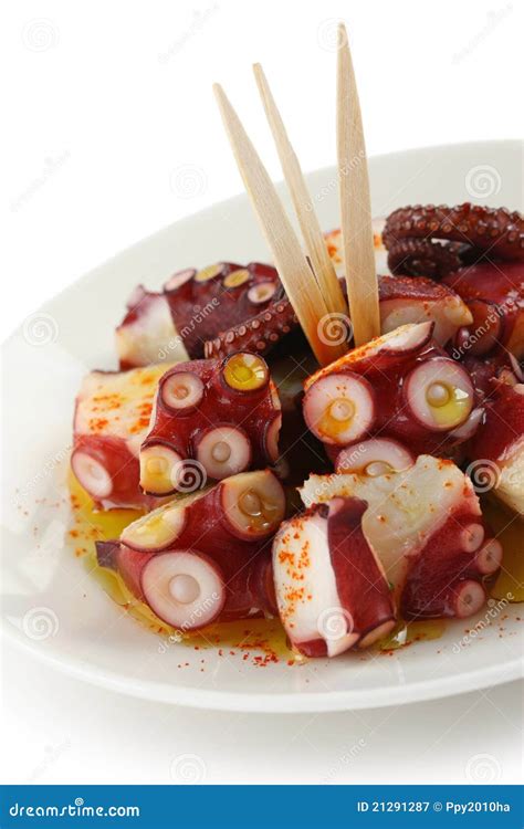 Pulpo A La Gallega A Recipe Of Octopus Typical In Spain Stock Image