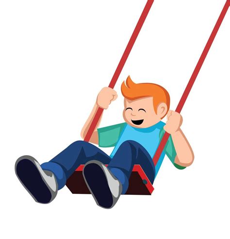 Kid Swing Illustration 14299986 Vector Art At Vecteezy