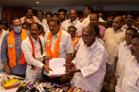 Nr Congress Declares N Rangasamy As Chief Ministerial Candidate For