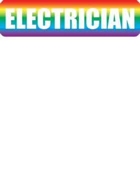 Electrician Rainbow Pride Month Lbgt Gay Rights Equality T Shirt