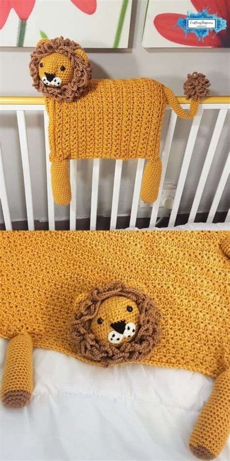 In Safari Lion Baby Blanket Crafting Happiness Baby Blanket Baby