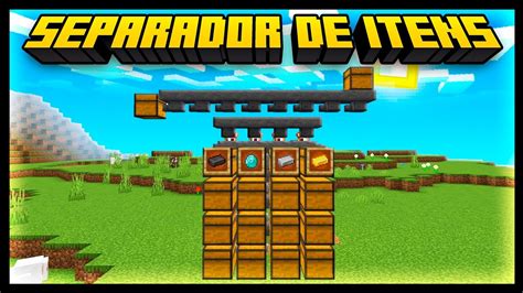 MINECRAFT 1 21 O MELHOR SEPARADOR DE ITENS PARA A BEDROCK EDITION