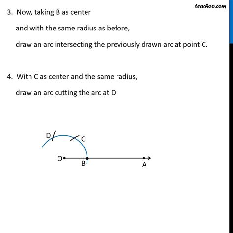 Ex 11.1, 1 - Construct angle 90 degree - Chapter 11 Class 9