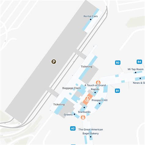 Gerald R Ford Airport Map | GRR Terminal Guide