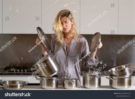 Naked Woman Cooking Images Stock Photos Vectors Shutterstock