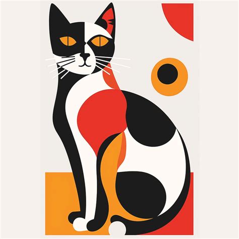 Picasso Cubism Cat