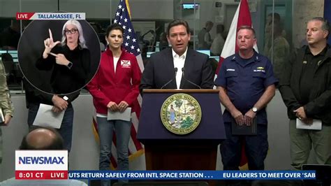 Florida Gov Ron DeSantis For Those Looking To Help People Say What