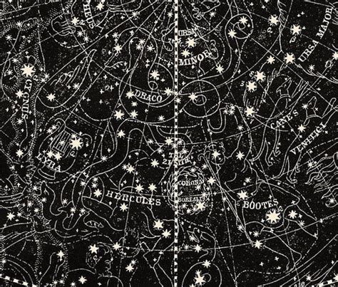 Star Map Star Chart Constellation Print Constellations And Etsy Vintage Astronomy Prints