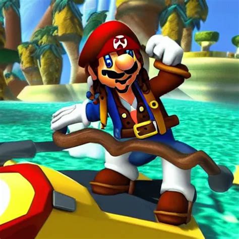 Gameplay Footage Of Captain Jack Sparrow In Super Stable Diffusion