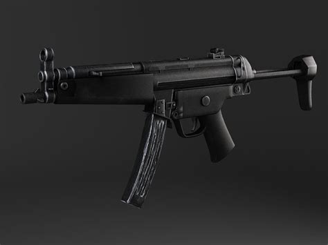 MP5A5 Submachine Gun - 3D Model by SQUIR