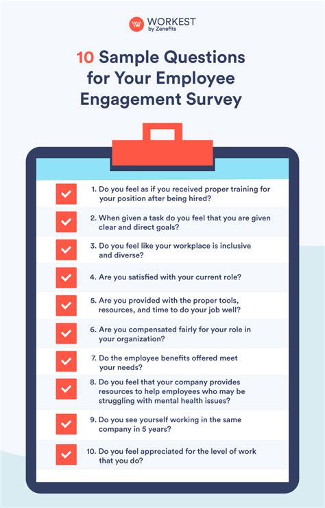 Employee Engagement Surveys 10 Sample Questions In 2023 Engagement