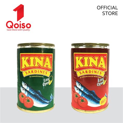 Kina Sardine In Tomato Sauce And Chili Eo 155gm X 48 Shopee Malaysia