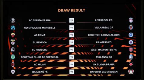 Europa League Draw Result Liverpool To Face Sparta Prague For Di Last