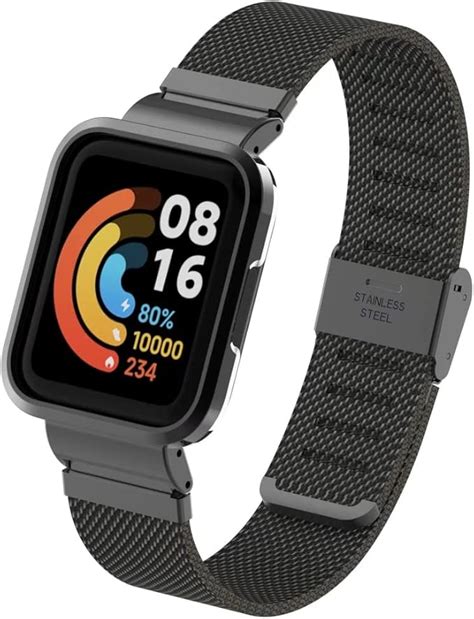 Amazon T BLUER Compatible With Redmi Watch 2 Lite Bands Stainless