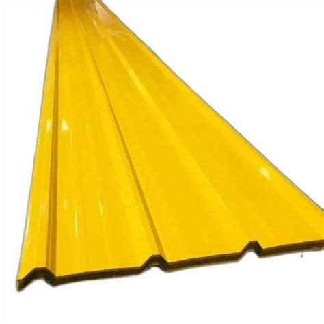 Steel Mm Yellow Color Coated Roofing Sheet Material Grade Ss At