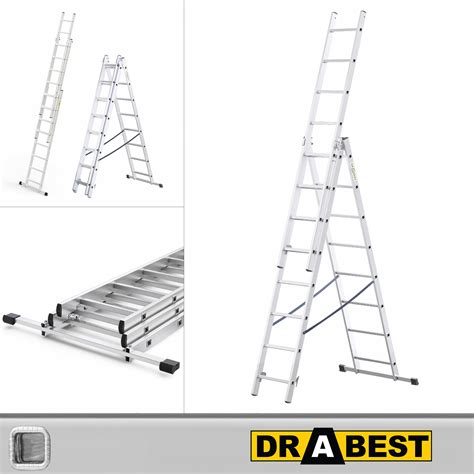 Drabina Aluminiowa Przemys Owa X Stopniowa Home Drabest Kg Dr Al