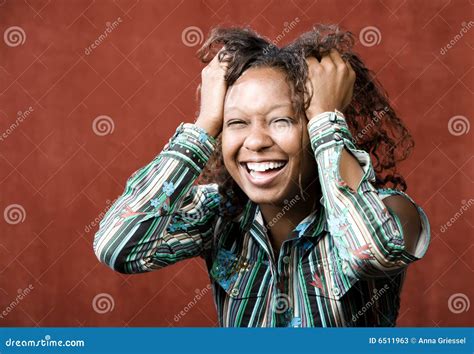 Laughing African American Woman Stock Photos Image 6511963