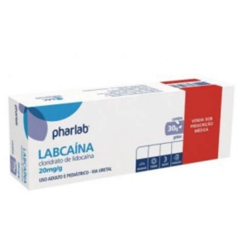 Lidocaína geleia 2 30 G PHARLAB Vidabem saúde conforto e bem estar