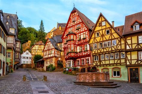 Miltenberg medieval Old Town, Bavaria, Germany - GlobePhotos - royalty ...