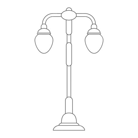 Street Light Pole Vector Png Images Street Lamp Lantern Lighting Pole