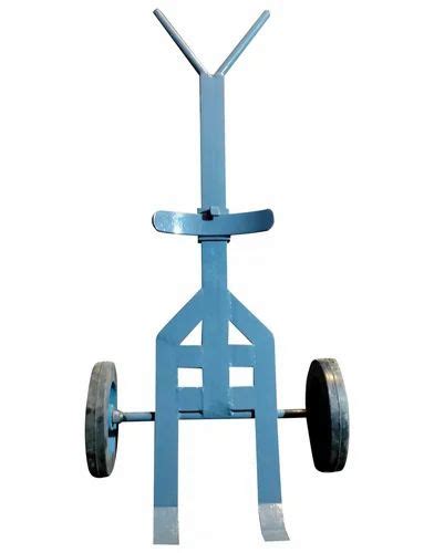 Mild Steel Three Wheel Drum Lifter Trolley For Commercial Loading