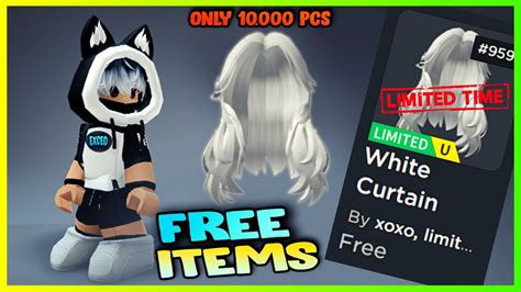 Only 10 000 Pieces HURRY NEW FREE UGC ITEMS ON ROBLOX Beauty Women