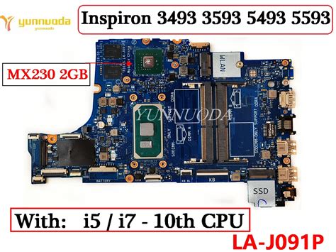 La J P For Dell Inspiron Laptop Motherboard With