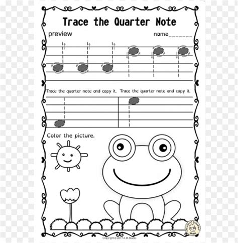 Music Tracing Worksheets By The Bulletin Board Lady Tracy King Tpt