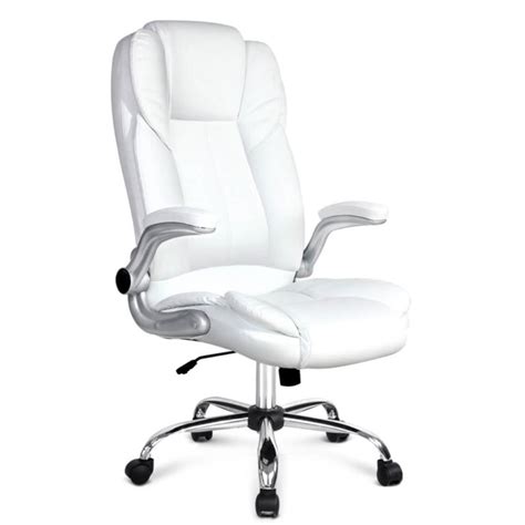 PU Leather Executive Office Desk Chair White Auz Sales Online