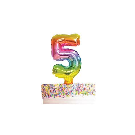 Ts Greetings Artwrap Balloon Cake Topper Number 5