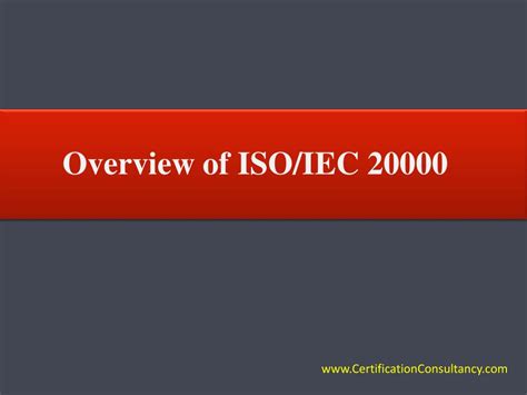 Ppt Overview Of Iso 20000 Powerpoint Presentation Free Download Id