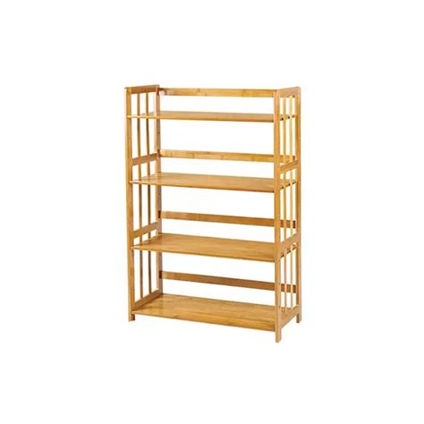 Ripley ESTANTE ORGANIZADOR DE 4 NIVELES MADERA BAMBÚ 108X67X26CM