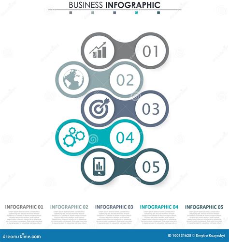 Kommerzielle Daten Diagramm Abstrakte Elemente Des Diagramms Des