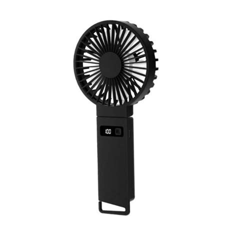 Noir Ventilateur Portatif Rechargeable Par USB Ventilateur Portable