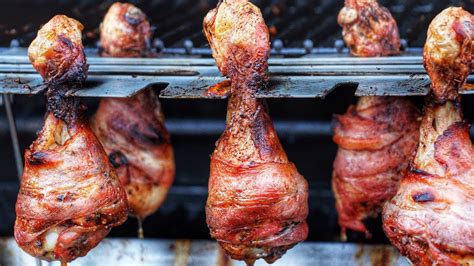 Honey Bacon Chicken Drumsticks English Grill And Bbq Recipe