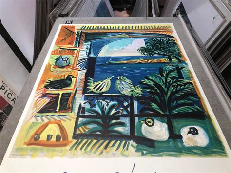 Pablo Picasso Cote D Azur Poster Original Lithograph 1962 For Sale At